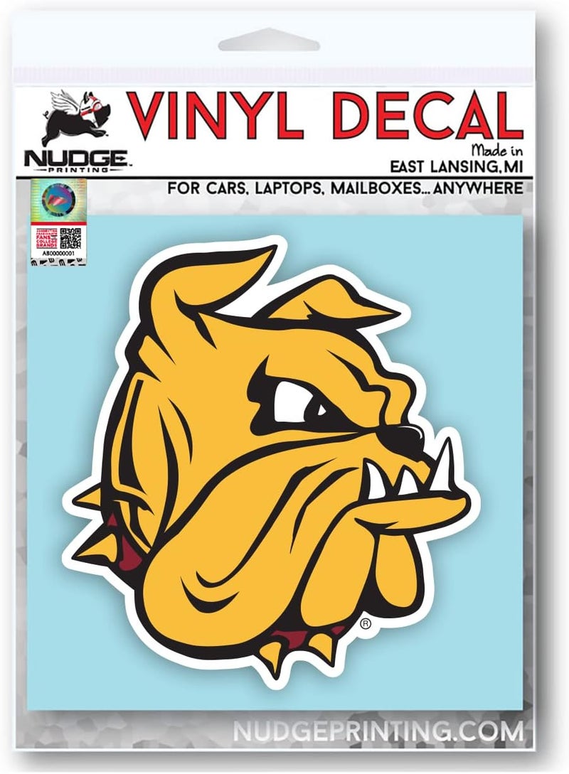 Nudge Printing Minnesota Duluth Bulldogs Head Logo Weatherproof Vinyl Sticker Car Decal from - Image 2